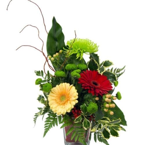 Centre de table canneberge et pêche