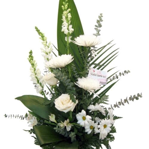 Corbeille tendresse blanche